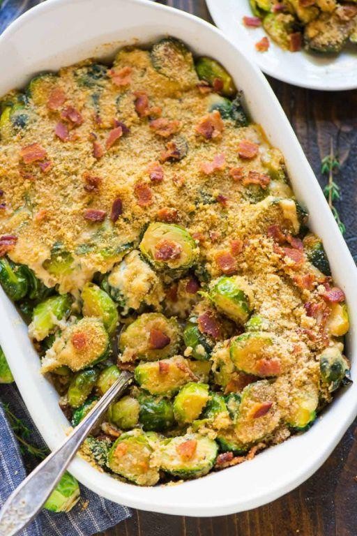 Brussels Sprouts and Bacon Casserole