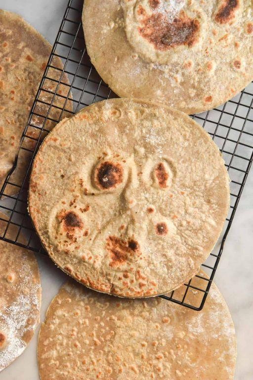 Buckwheat Tortillas with Garlic