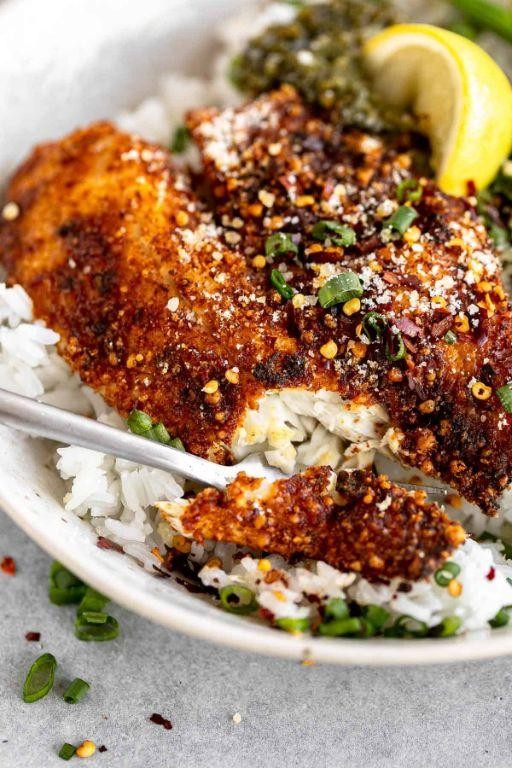 Buffalo Air Fryer Tilapia Bites