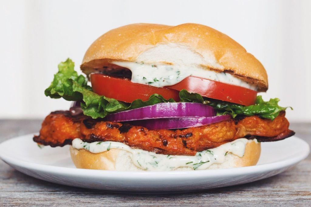 Buffalo Cauliflower Sandwich with Ranch