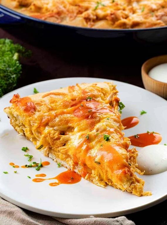 Buffalo Chicken Focaccia Surprise