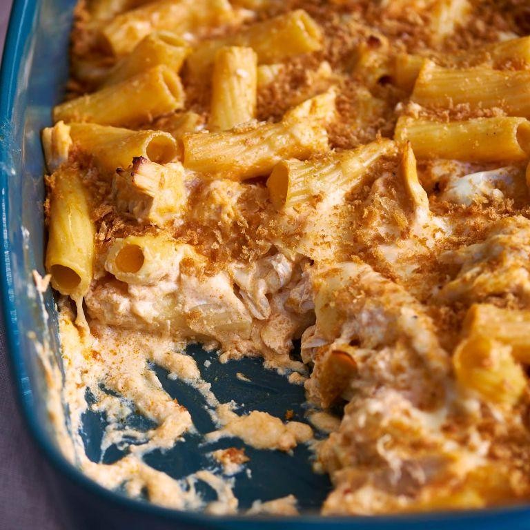 Buffalo Chicken Pasta Bake