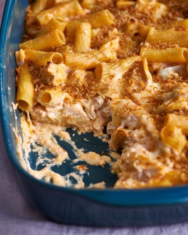 Buffalo Chicken Penne Casserole