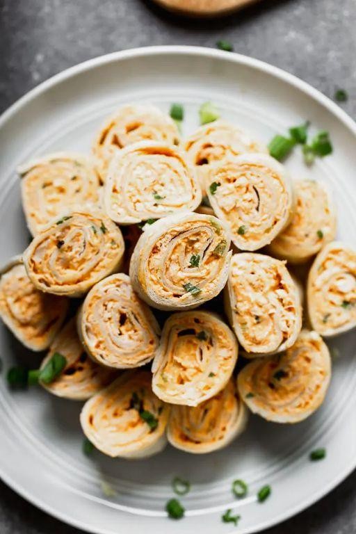 Buffalo Chicken Pinwheel Bites