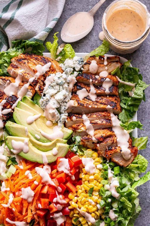Buffalo Chicken Salad with Ranch Dressing