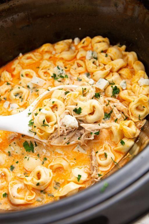 Buffalo Chicken Slow Cooker Tortellini