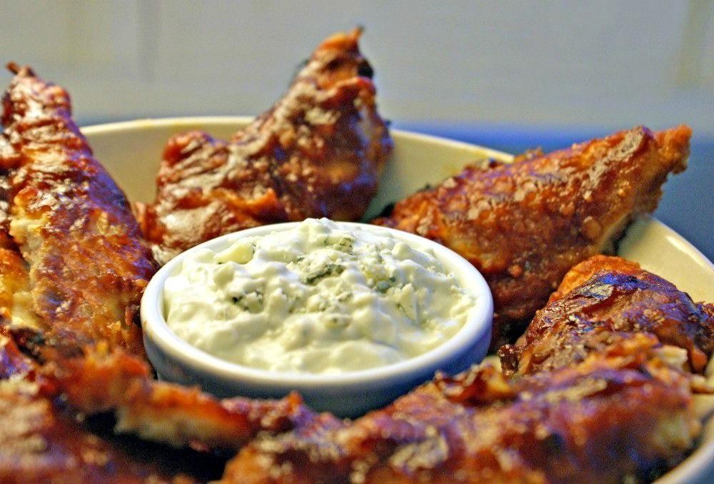 Buffalo Chicken Strips with Blue Cheese Dipping Sauce