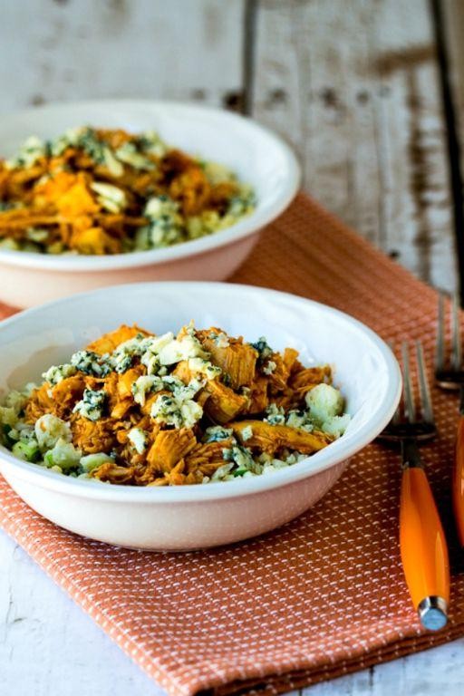 Buffalo Chicken with Cauliflower Rice