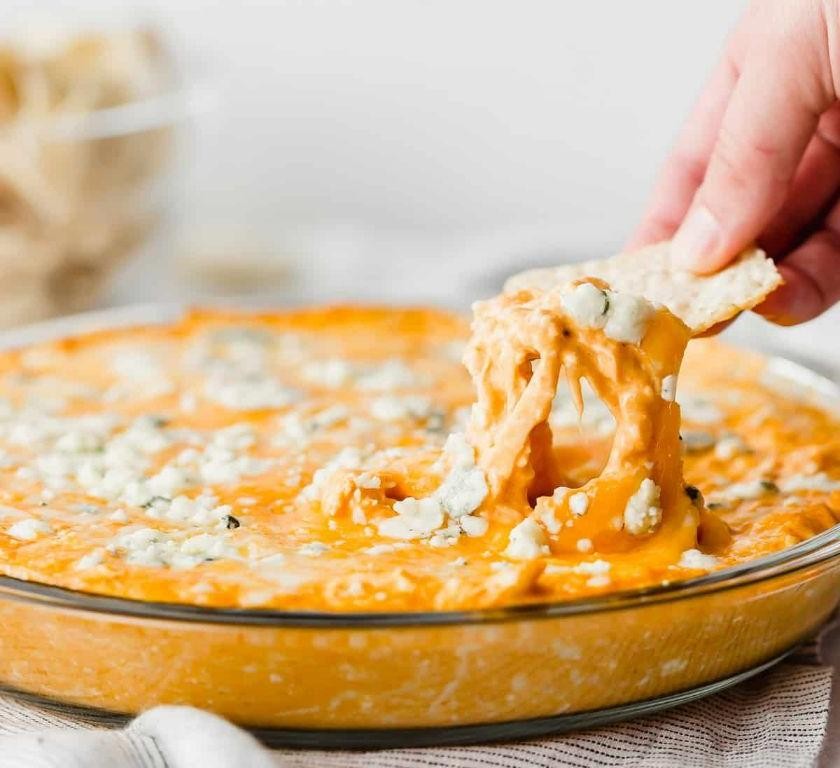 Buffalo Style Chicken with Blue Cheese Dip