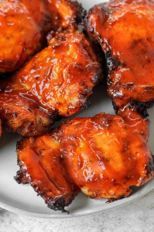 Buffalo-Style Air Fryer Chicken Thighs