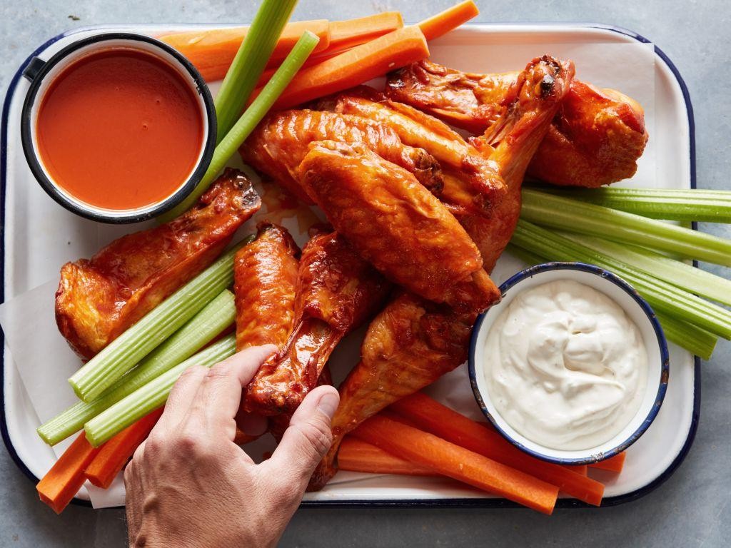Buffalo-Style Hot Fried Turkey Wings