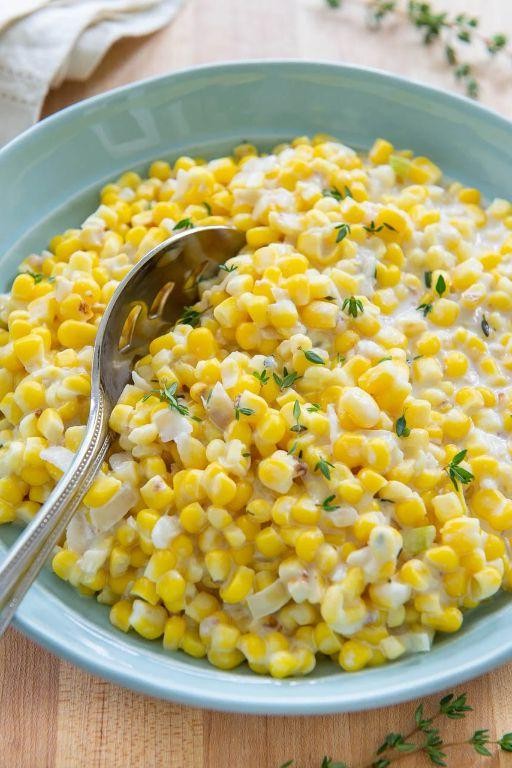 Butter-Braised Cream Corn with Thyme
