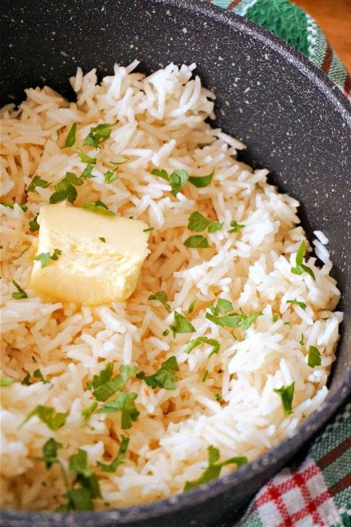 Buttered Basmati Rice with Parsley