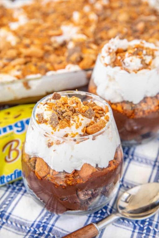 Butterfinger Brownie Parfait