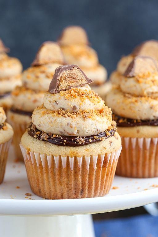 Butterfinger Cupcakes