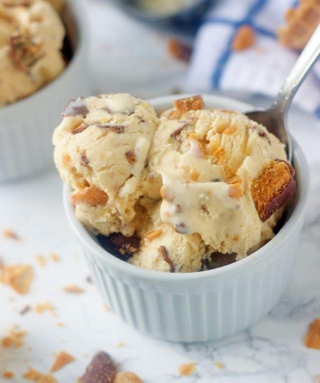 Butterfinger Ice Cream