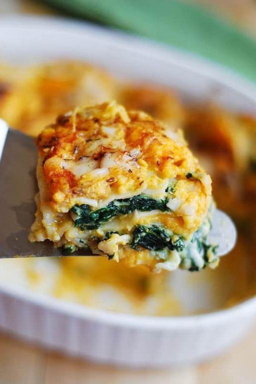 Butternut Pumpkin Lasagna with Spinach and Ricotta