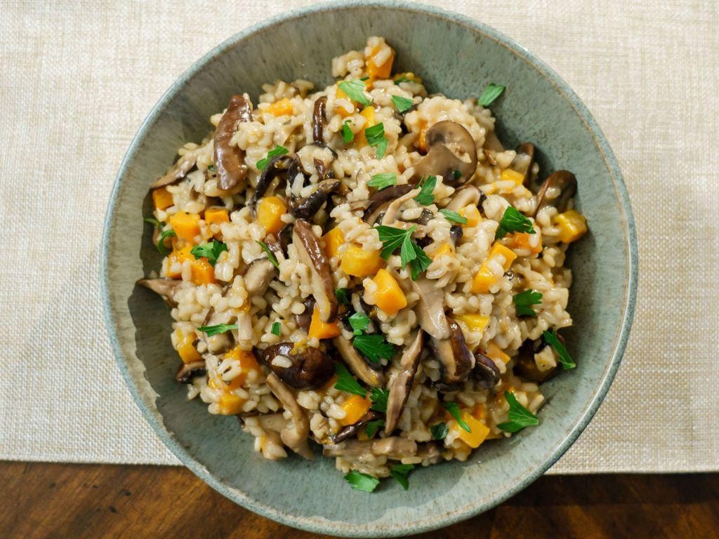 Butternut Squash and Mushroom Risotto