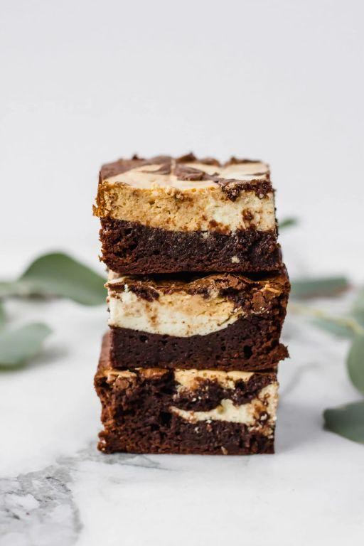 Butterscotch Cheesecake Swirl Brownies