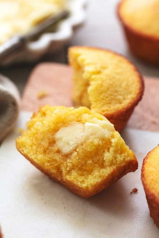 Buttery Cornbread Muffins