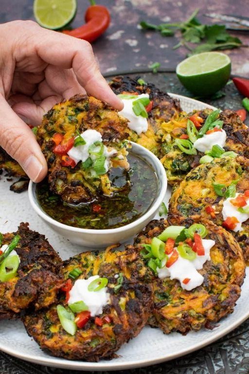 Cabbage and Carrot Fritters