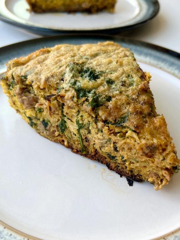 Cabbage and Sausage Frittata