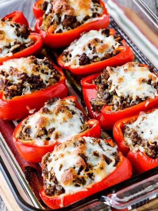 Cabbage and Sausage Stuffed Peppers