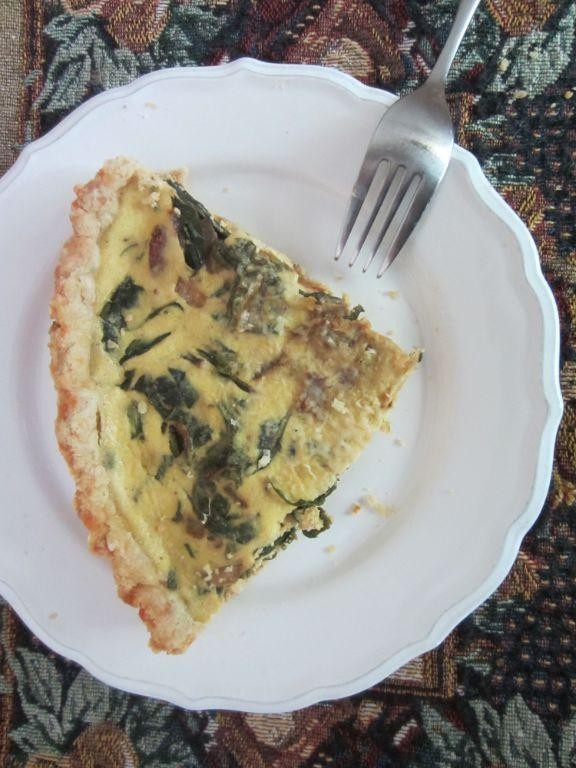 Cabbage and Smoked Sausage Quiche