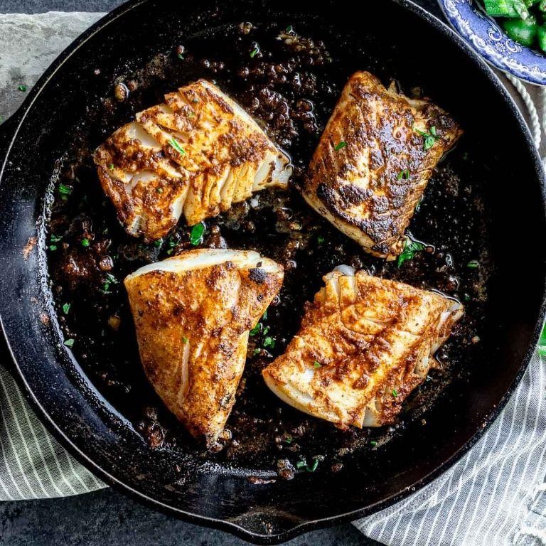 Cajun Blackened Cod Skillet