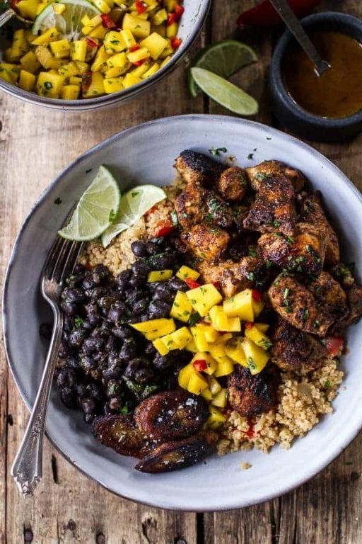 Cajun Chicken Breasts with Quinoa and Black Beans
