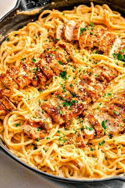 Cajun Chicken and Fettuccine