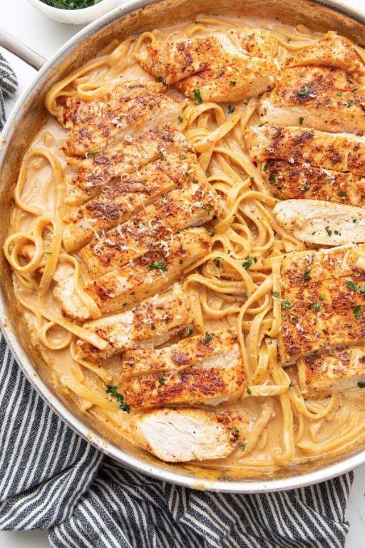 Cajun Chicken with Creamy Cajun Ravioli