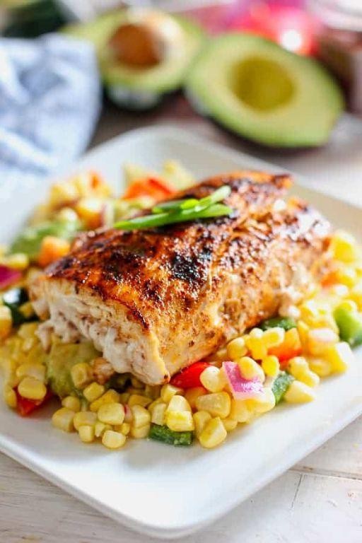 Cajun Mahi Mahi with Corn Relish
