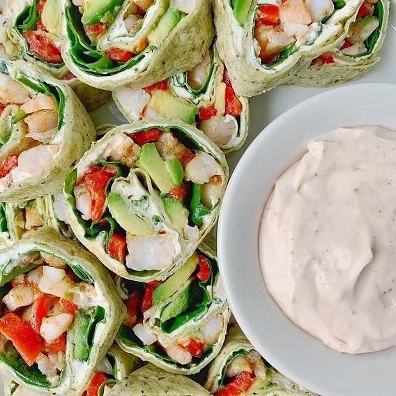 Cajun Shrimp and Avocado Wrap