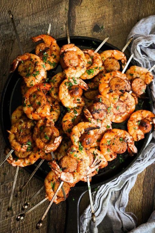 Cajun Spice Broiled Shrimp Skewers