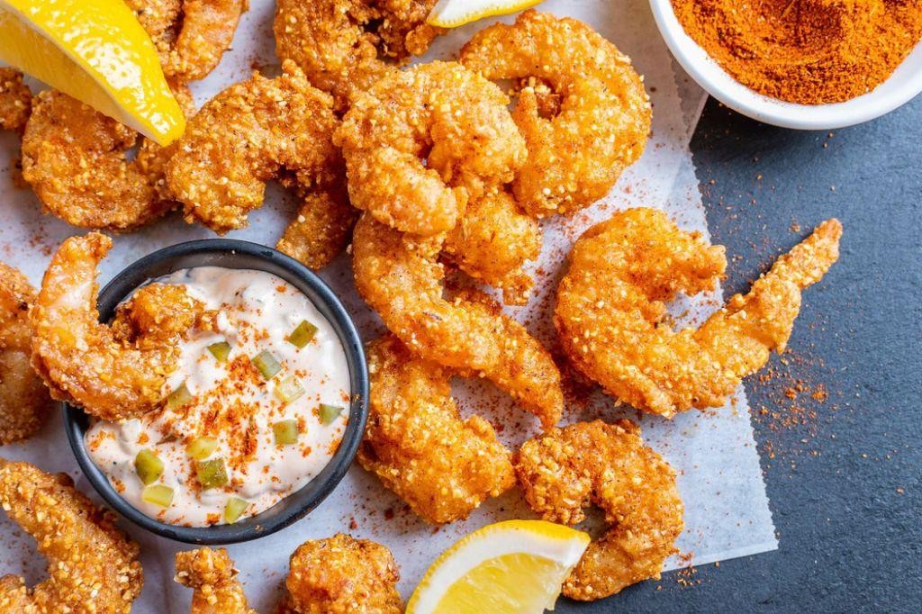 Cajun Spiced Battered Shrimp