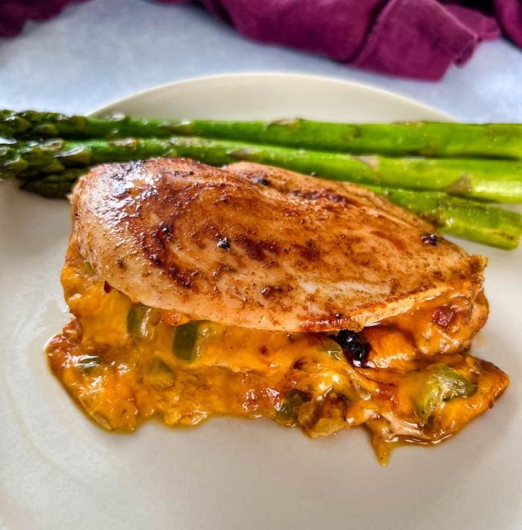 Cajun Spiced Chicken with Andouille Dressing