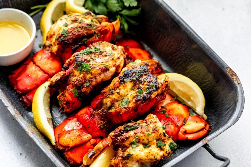 Cajun Style Steamed Lobster Tail