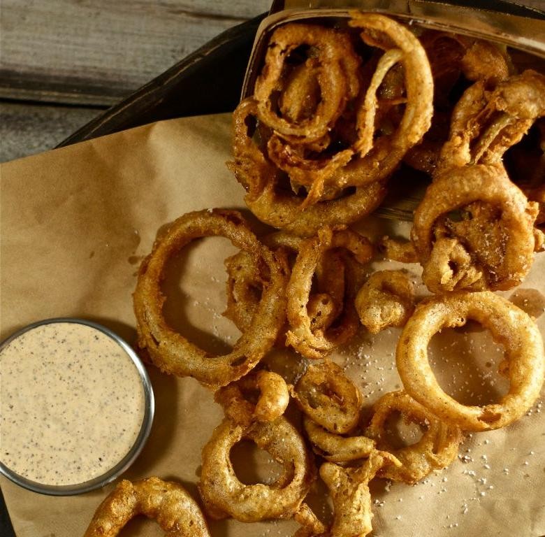 Cajun-Seasoned Battered Onion Rings