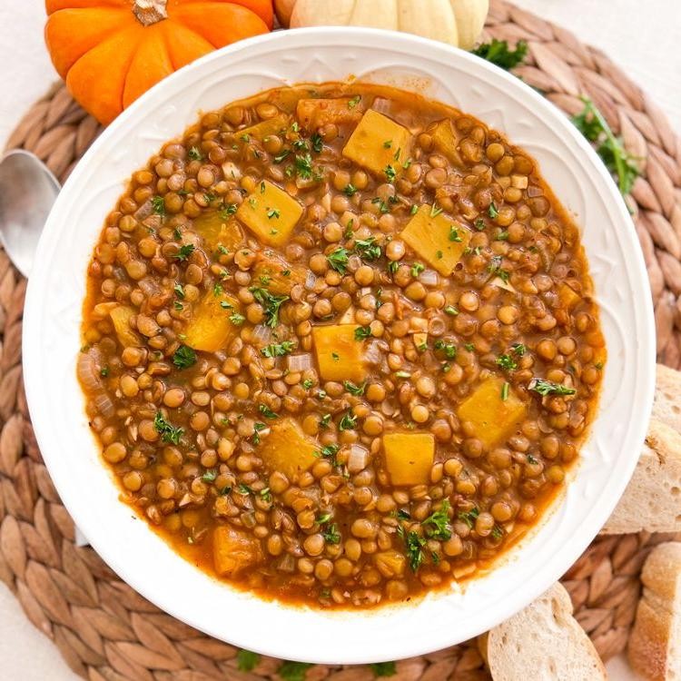 Calabaza and Lentil Stew