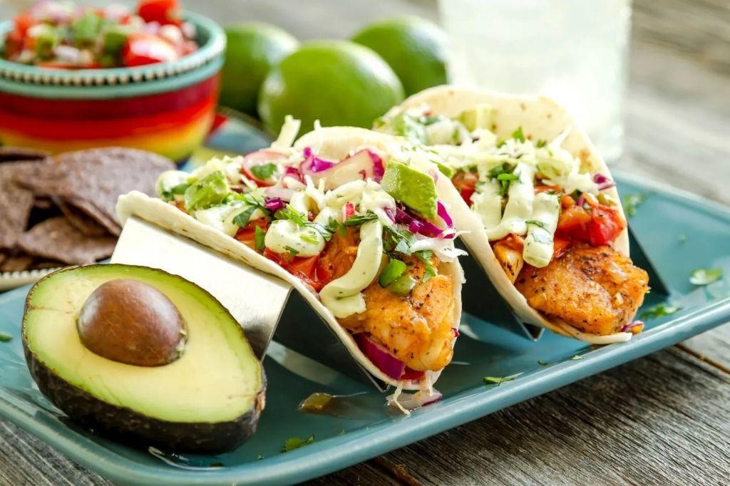 Calamari Tacos with Avocado Crema