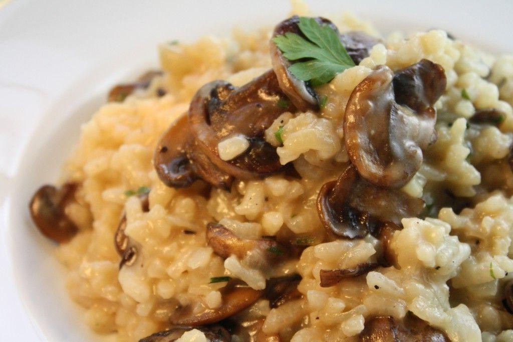 Camembert Risotto with Mushroom Medley