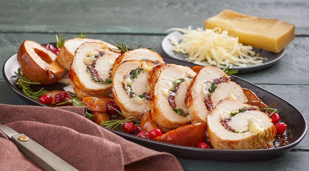 Camembert and Cranberry-Stuffed Pork Tenderloin