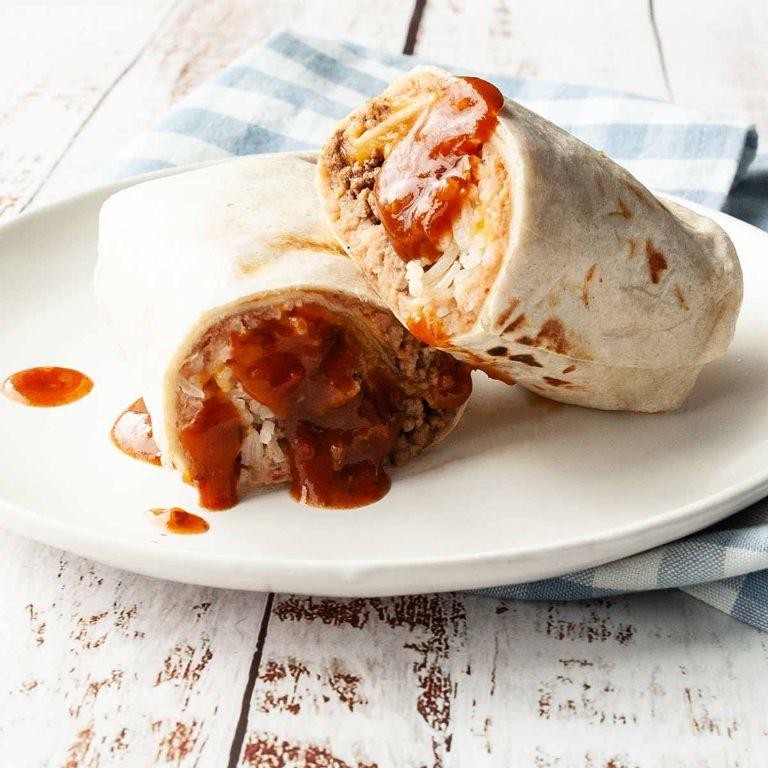 Campfire Beef and Bean Burritos