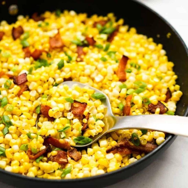 Canned Corn and Bacon Skillet