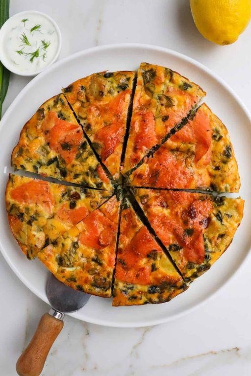Canned Red Salmon Quiche with Spinach