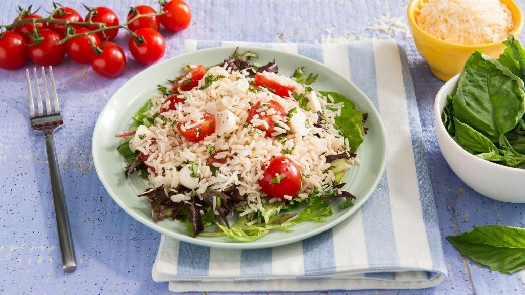 Caprese Rice Salad with Fresh Basil