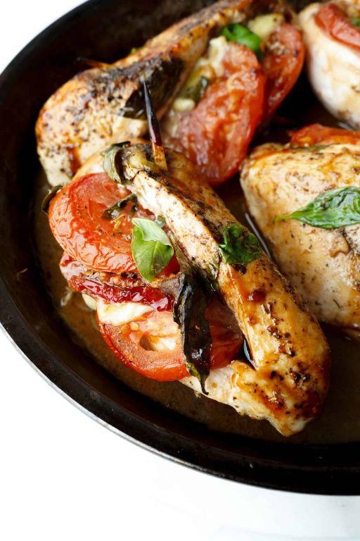 Caprese Stuffed Balsamic Chicken