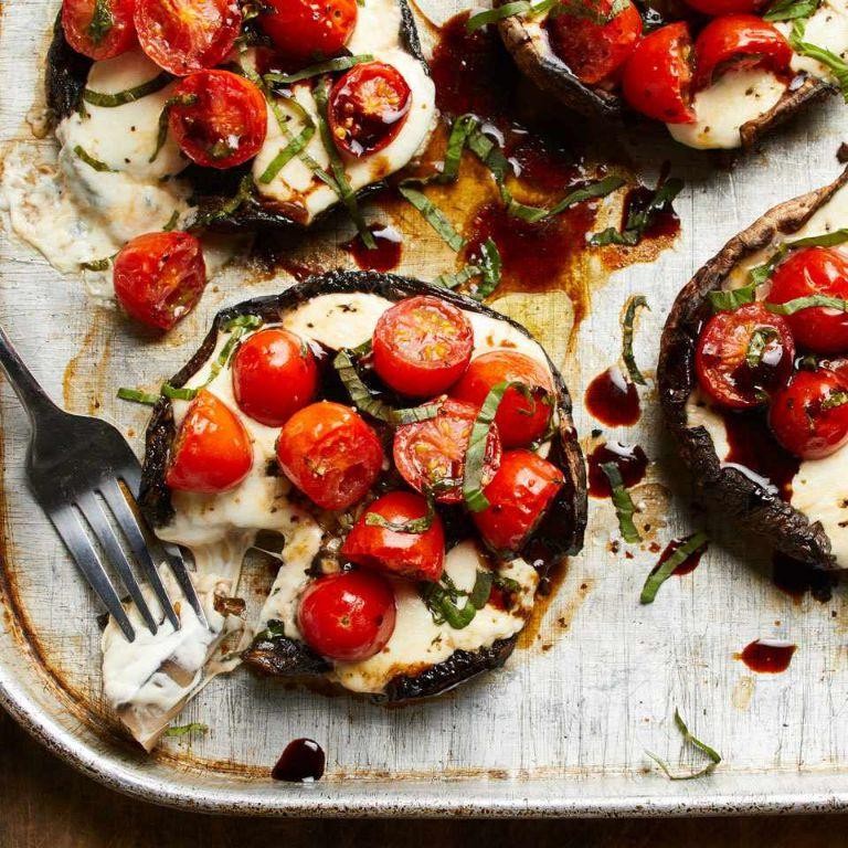 Caprese Stuffed Portobello Mushrooms
