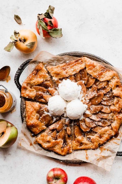 Caramel Apple Galette with Sea Salt